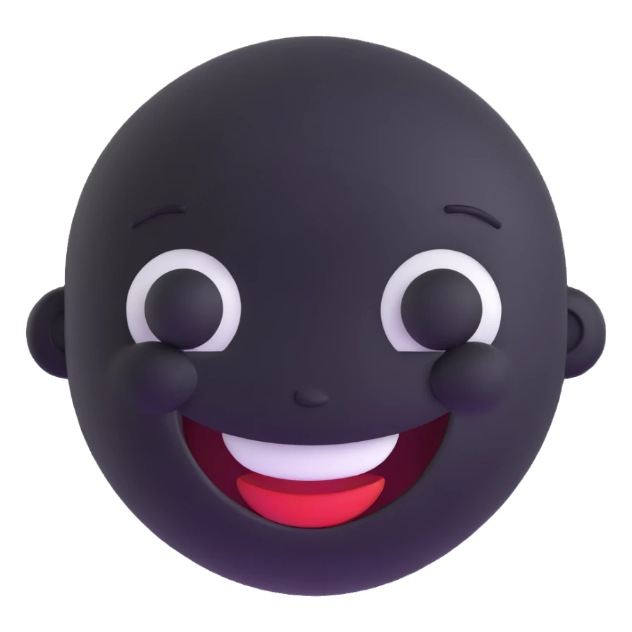 smiling face sticker