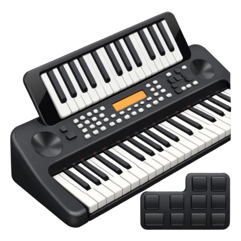 Teclado música básico sticker