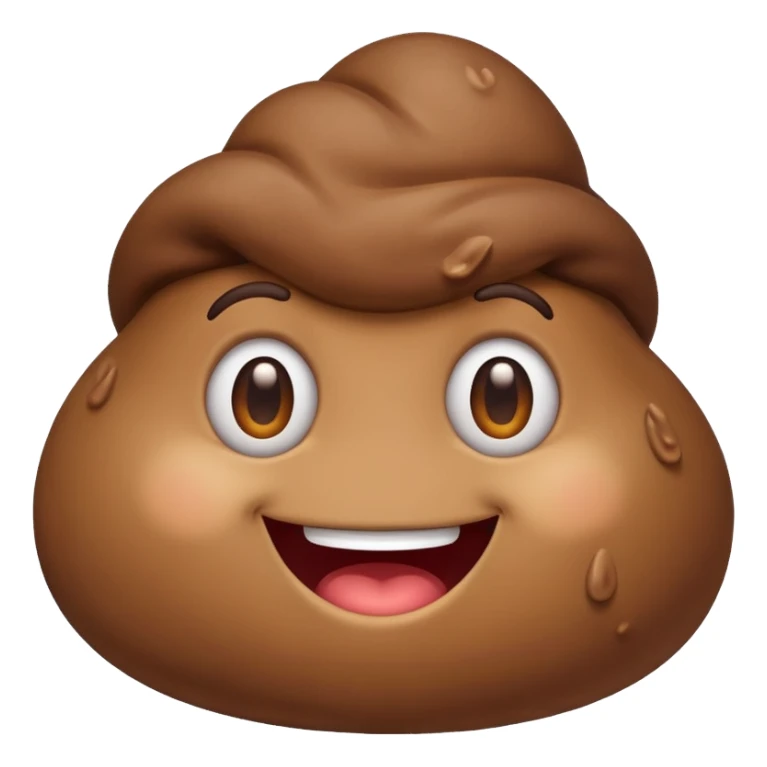 Un caca qui rigole sticker