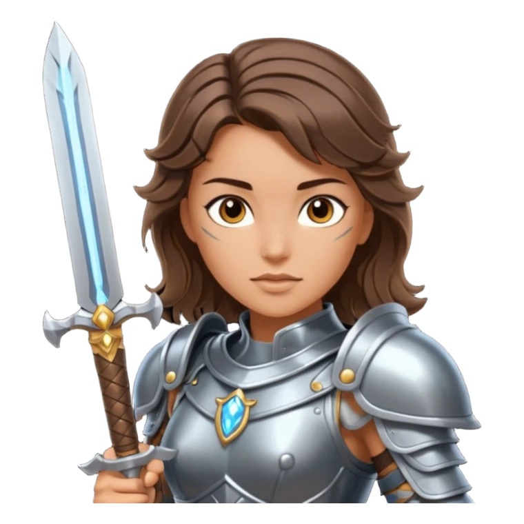 Valkyrie warrior brunetter sticker
