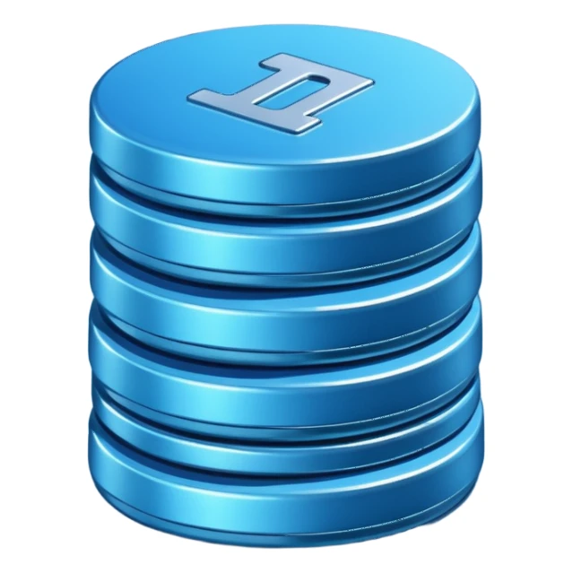 blue coins credit package sticker