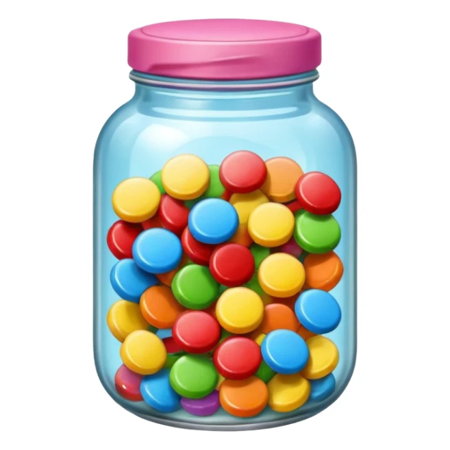 candy in jar sticker