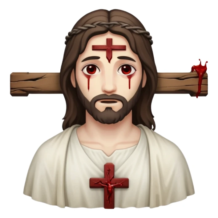 Yeshua on the cross sticker