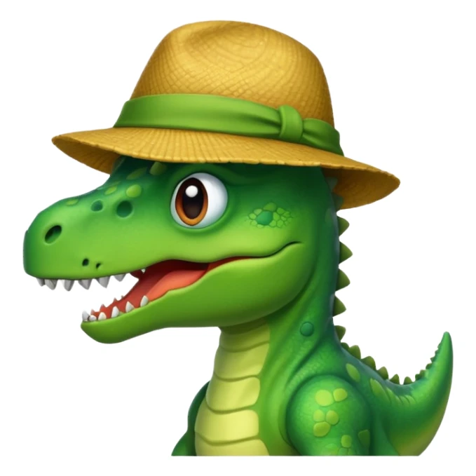 Dinosaurio con un sombrero  sticker