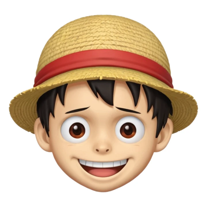 Make luffy emoji sticker