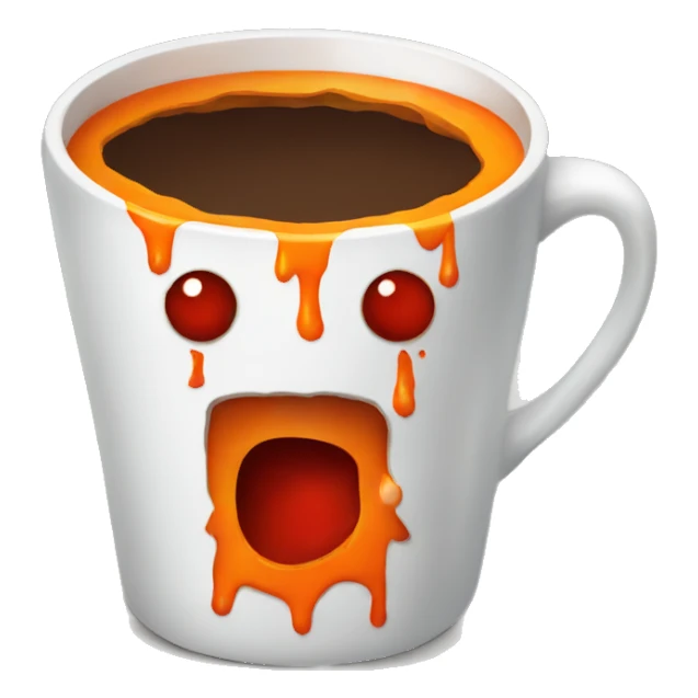 Bloody orange coffee  sticker