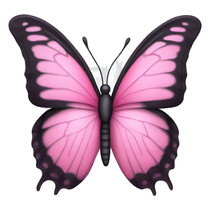 Pink butterfly sticker