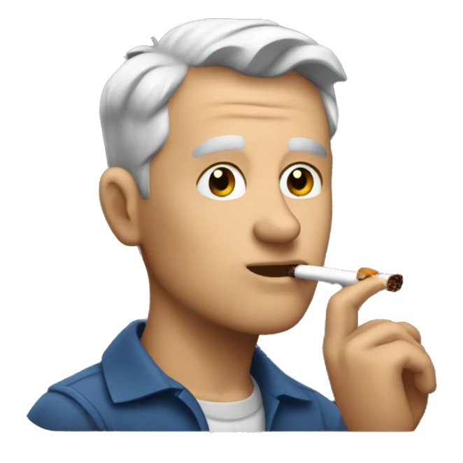 Scott cam smoking a cigarette sticker