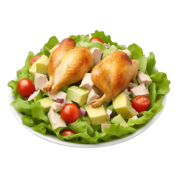 chicken salad food sticker