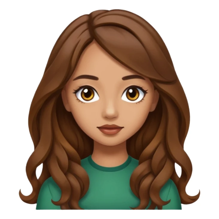 Jade Thirlwall with long brown hair sticker