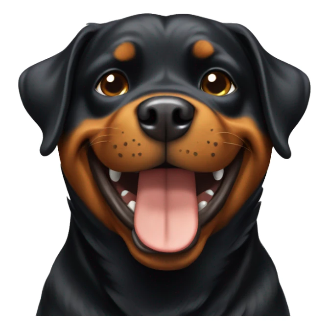 Happy Rottweiler  sticker