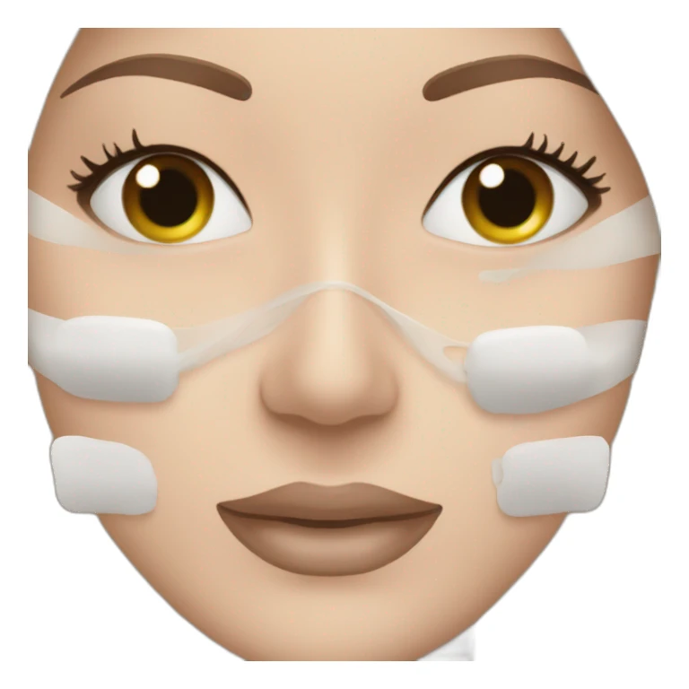 Skincare face masks sticker