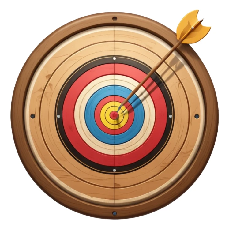 Archery bord without anything on it ] sticker