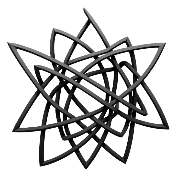 image with cahotic lines sticker