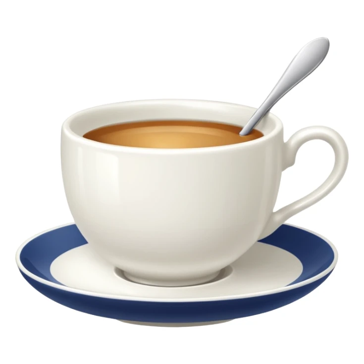 Te  taza blanca sticker