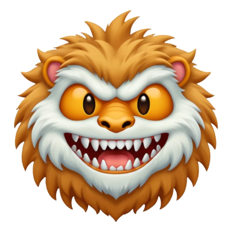 White monster can sticker