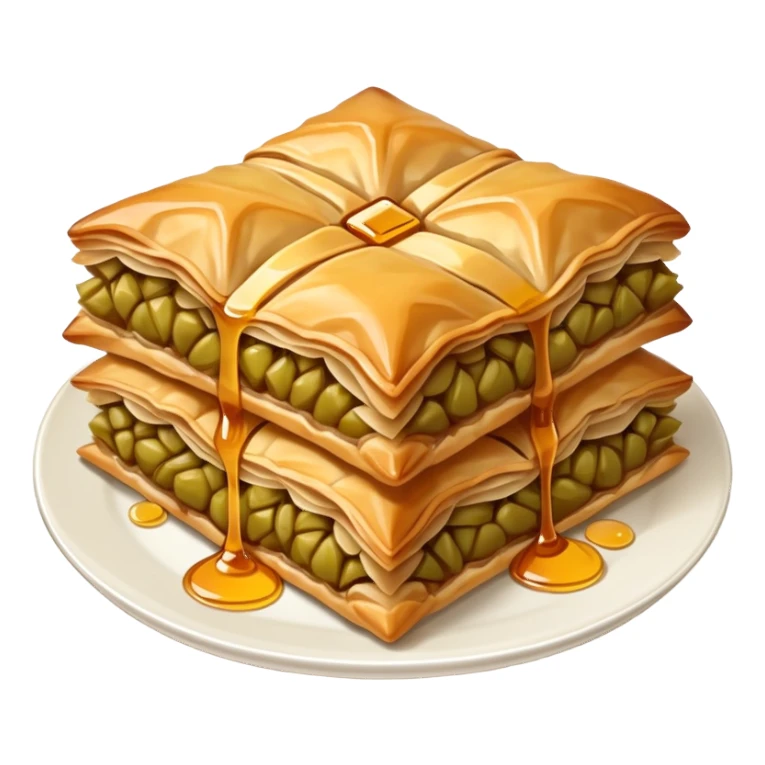 Plate of baklava  sticker