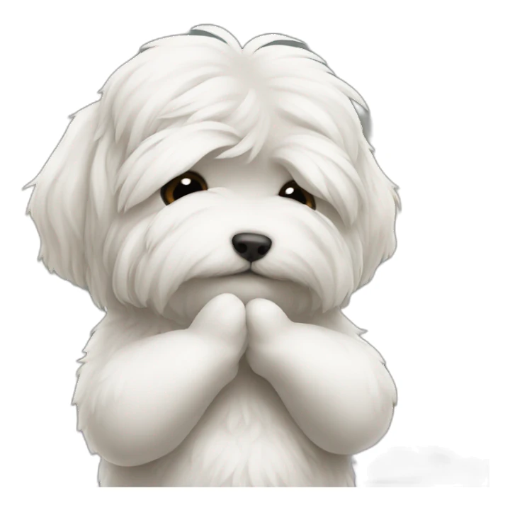 Shitzu praying for god sticker