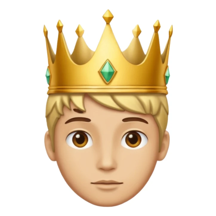 aggiungi una corona sulla testa sticker