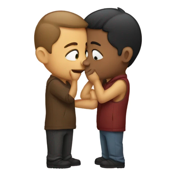 Guys kissing  sticker