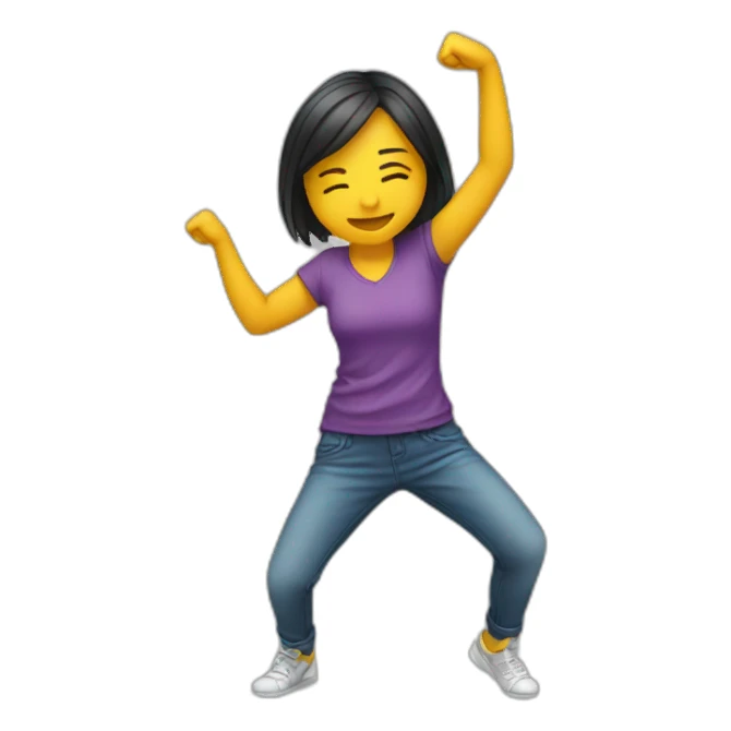 Girl dabbing  sticker