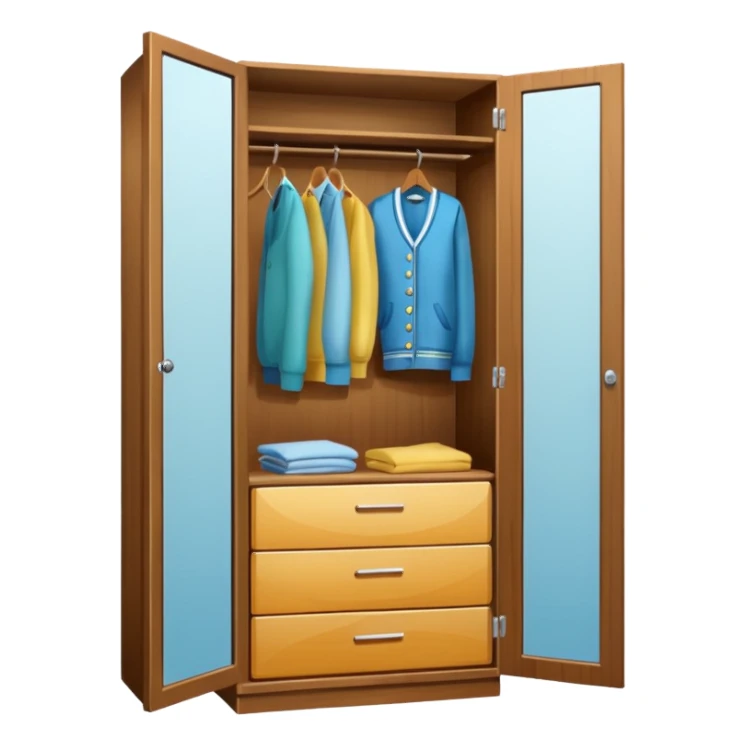 wardrobe modern closed mirror door sticker