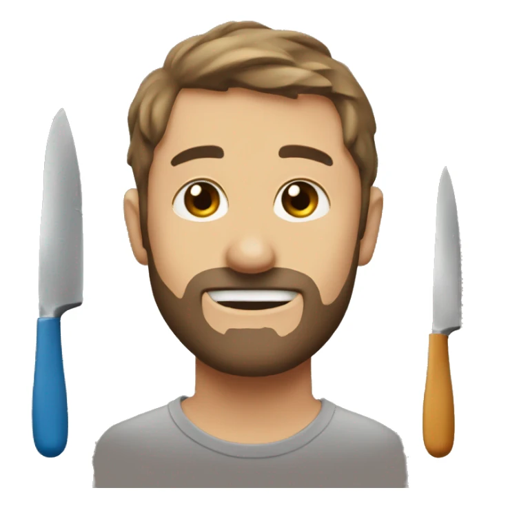 Palette knife sticker