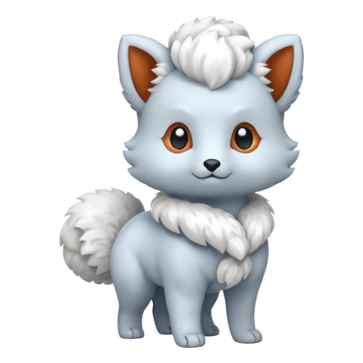 Alolan vulpix (all white) sticker