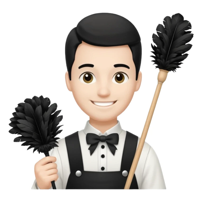 male maid sticker