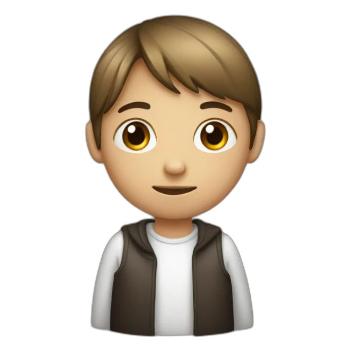 children with dark bottle sticker