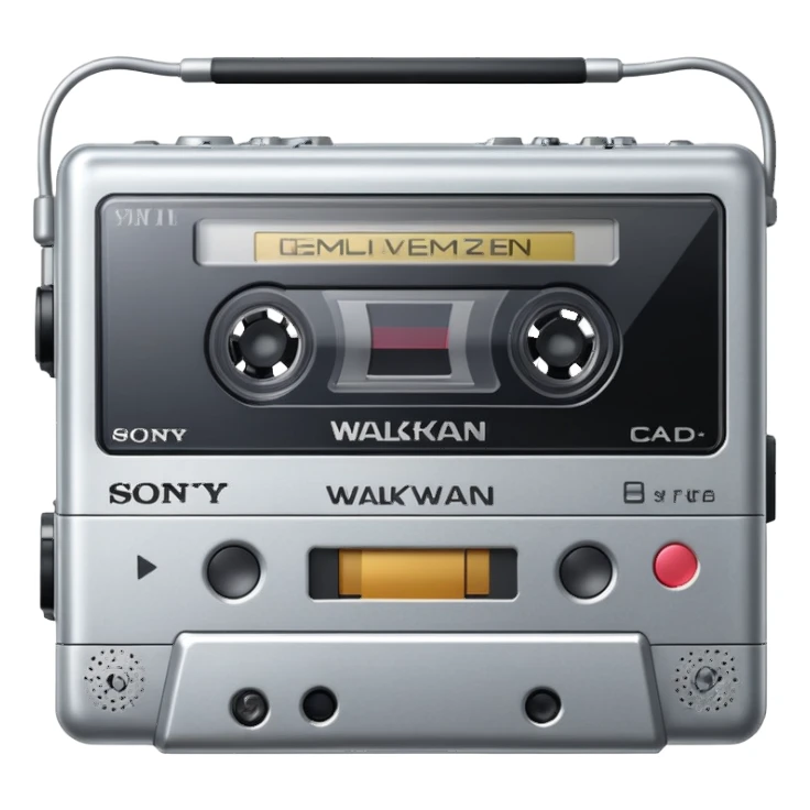 Sony Walkman cassette player sticker