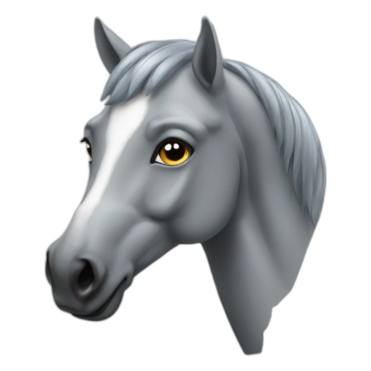 Cheval gris  sticker