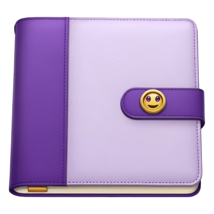 journal white and purple sticker
