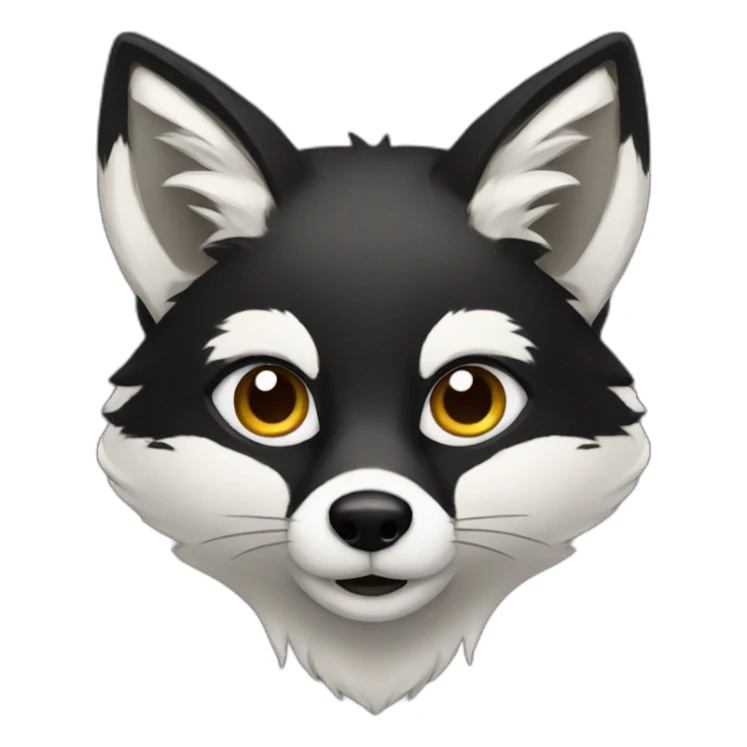  black fox sticker