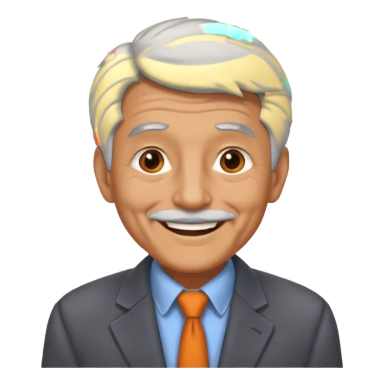 old man wearing blAZEER sticker