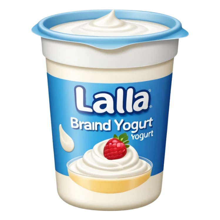 Yogurt envasado marca lala sticker