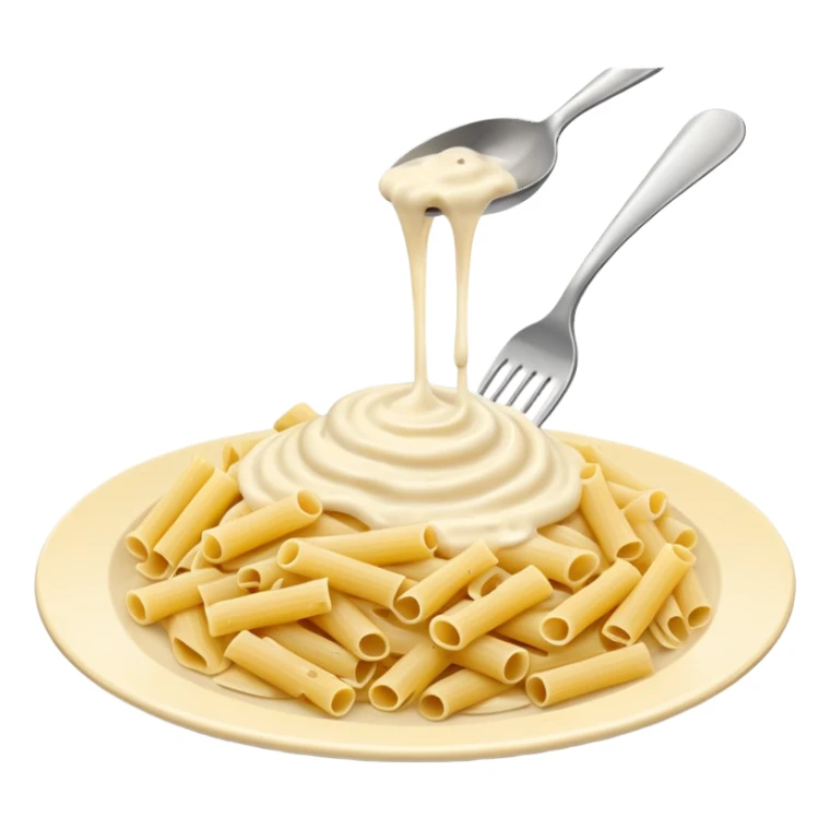 white creamy saucy pasta sticker