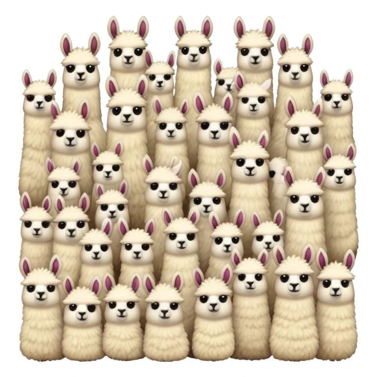 Lot llama emoji sticker