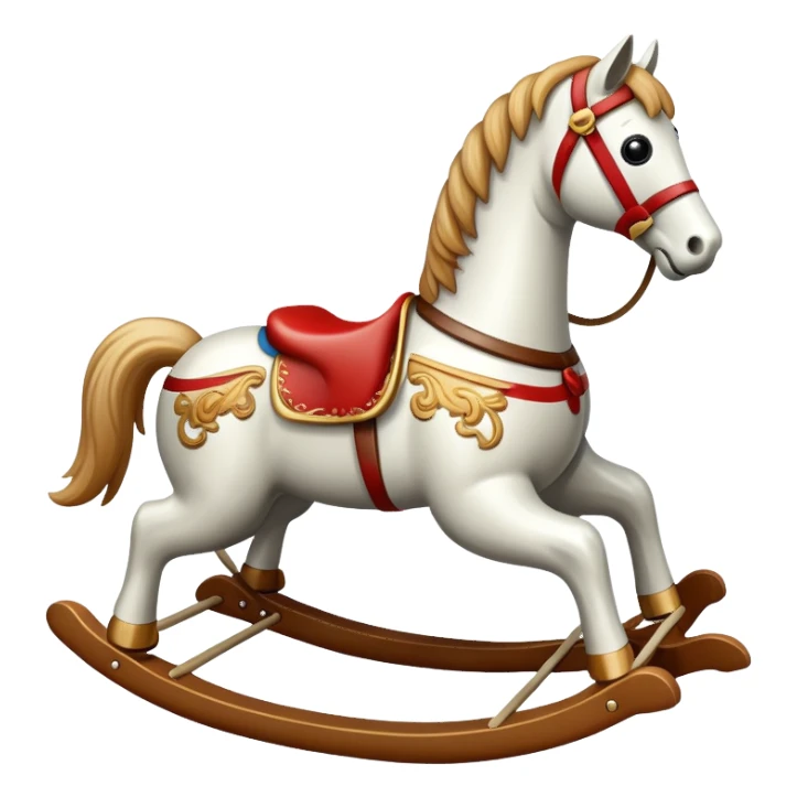 Rocking horse sticker