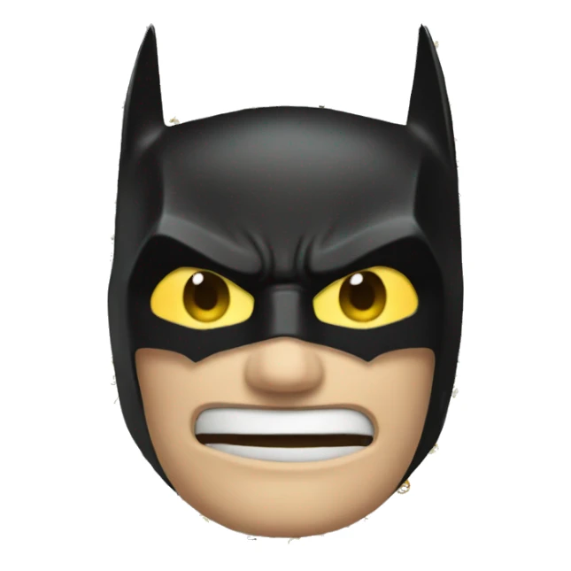 Batman emoji text feml version sticker