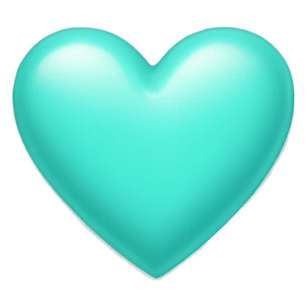 Tiffany blue heart sticker
