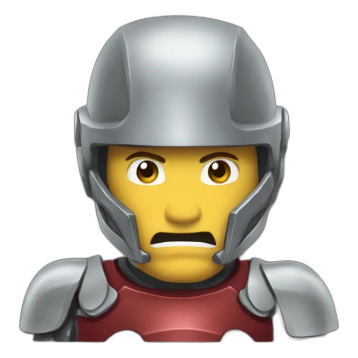Iron men funy emogi sticker