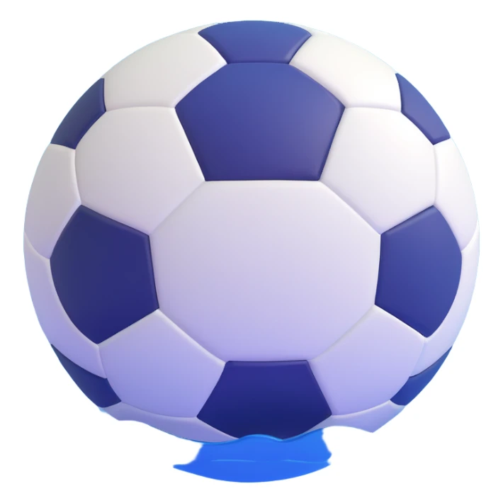 soccer ball floating in the sea sticker