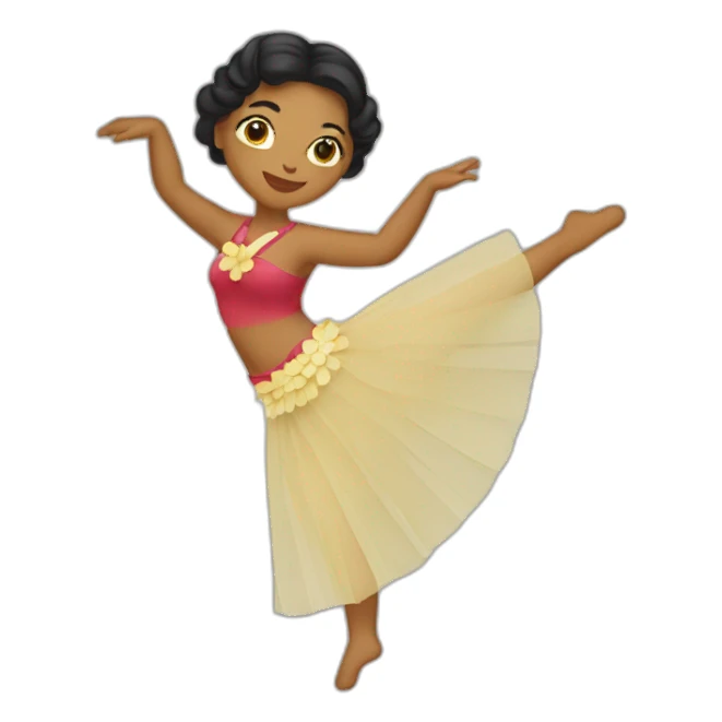 Danseuse tahitienne sticker