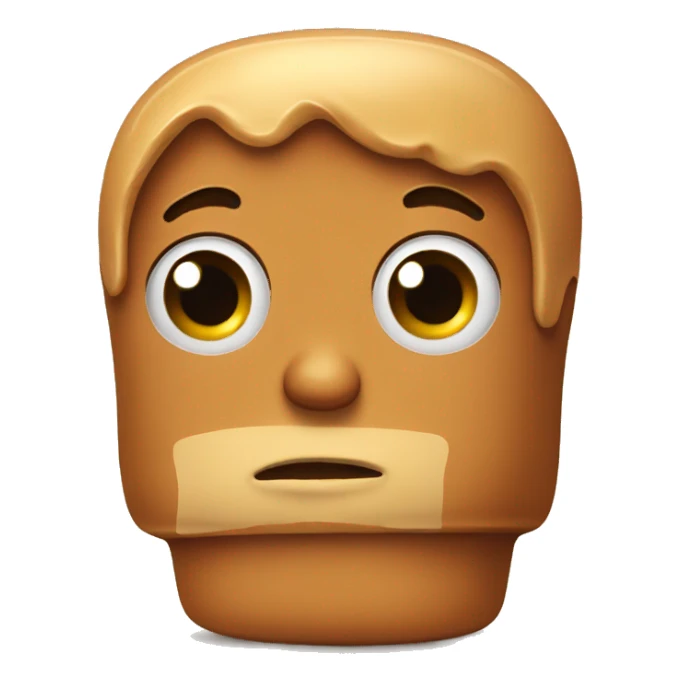 sad peanut butter sticker