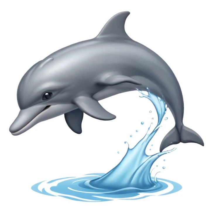 dolphin jumping sticker