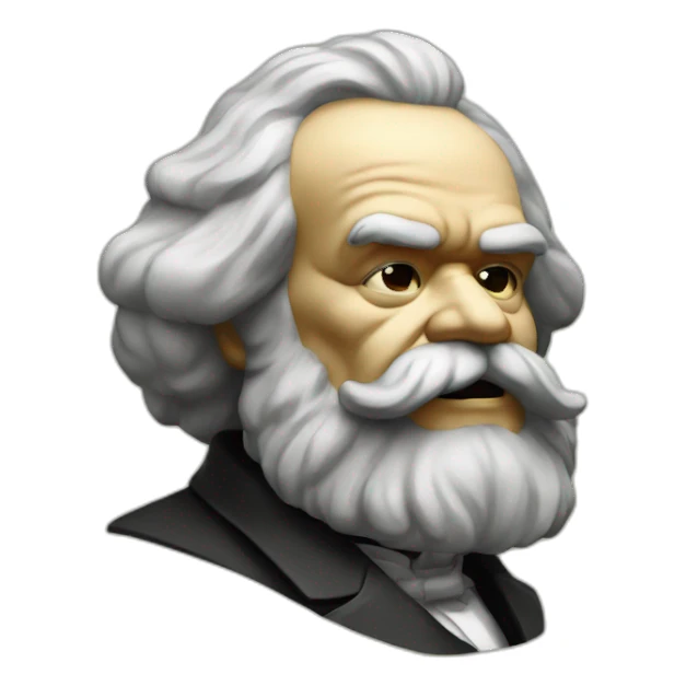 karl marx smokes marijuana sticker