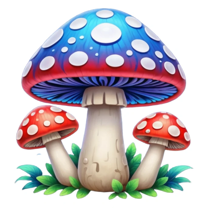 psychodelic mushroom sticker