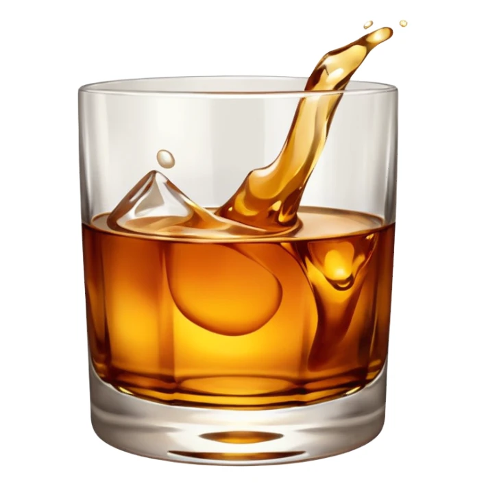 Whiskey on the rocks sticker