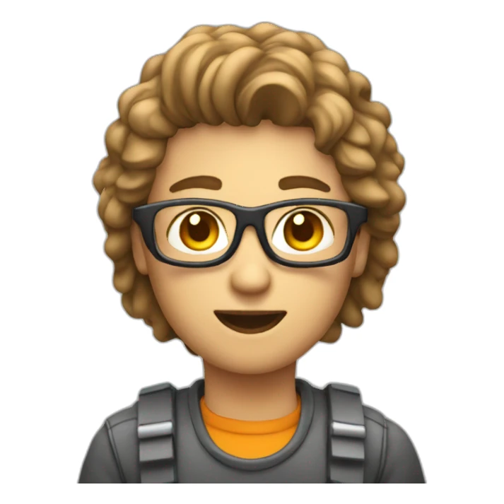 video editor behind a computer sticker